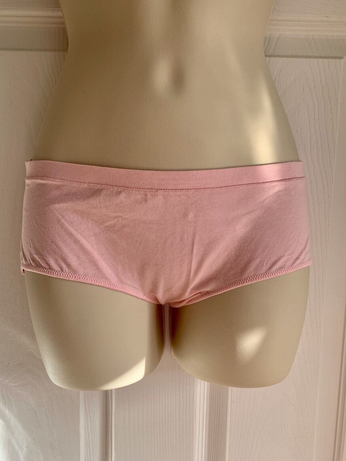 EX M*S Cool Pink Cotton Rich Vintage Lace Trim Low Rise Shorts in Sizes 8-22