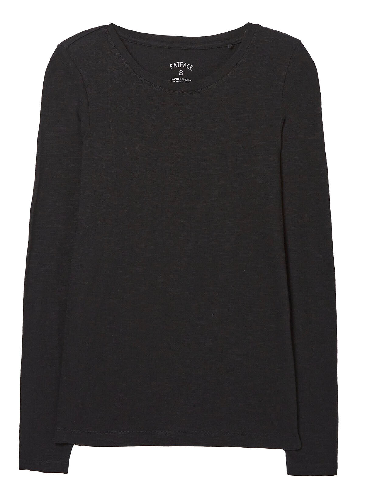 EX Fat Face Black Katie Organic Cotton T-Shirt Sizes 10 12 14 18 20 24 RRP £25
