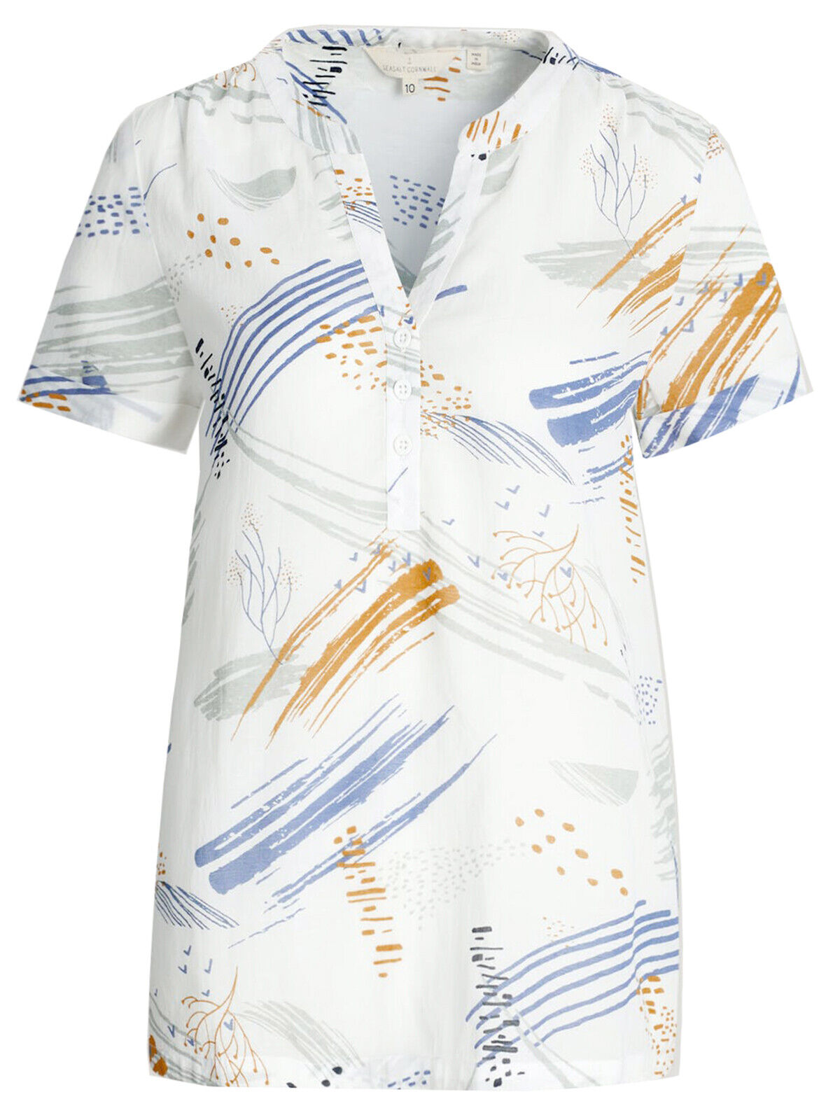 EX SEASALT White Coastal Chalk Dancing Light Top Sizes 8 or 10 RRP £43
