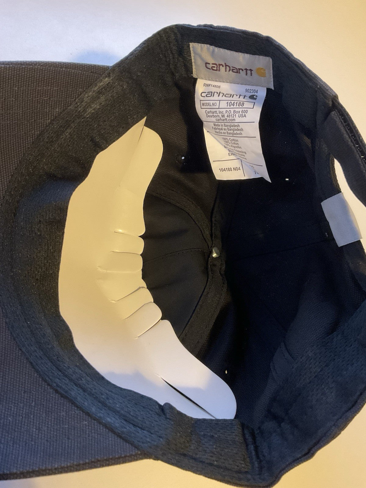 Carhartt Charcoal Black Cotton Cap Odessa Graphic3