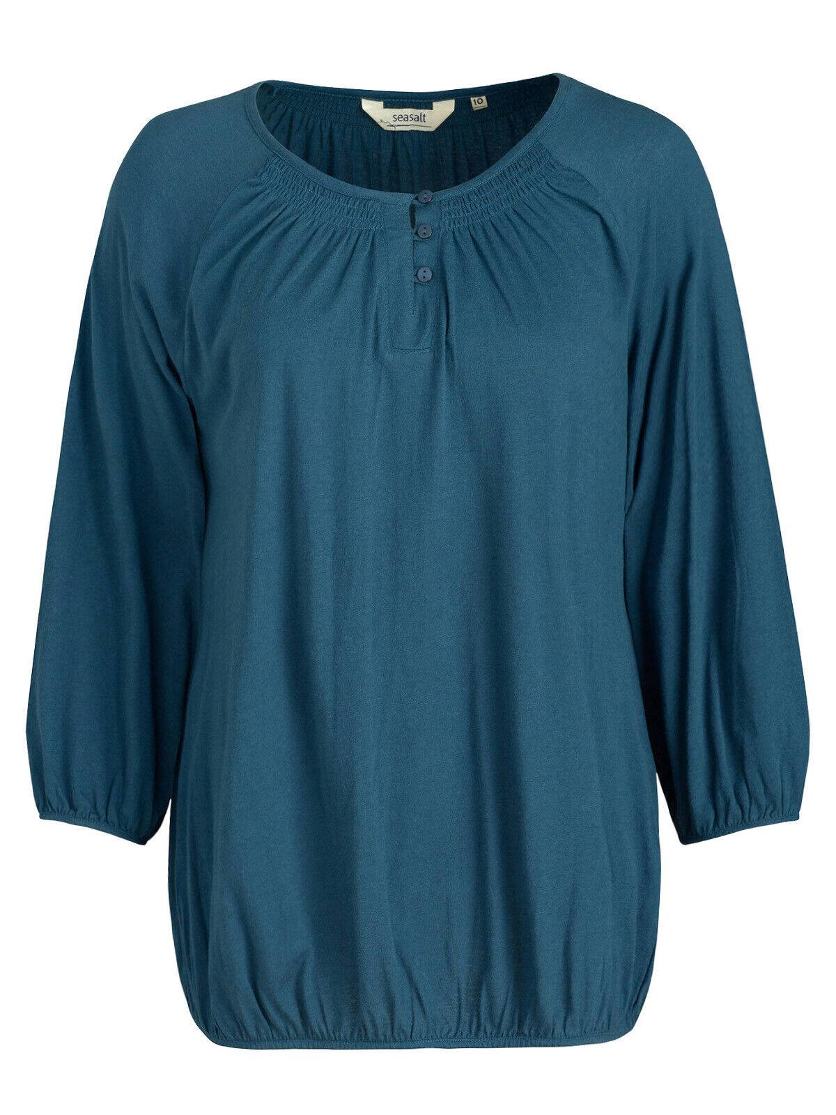 EX SEASALT Teal Galley Keybridge Blouse in Sizes 10 or 14