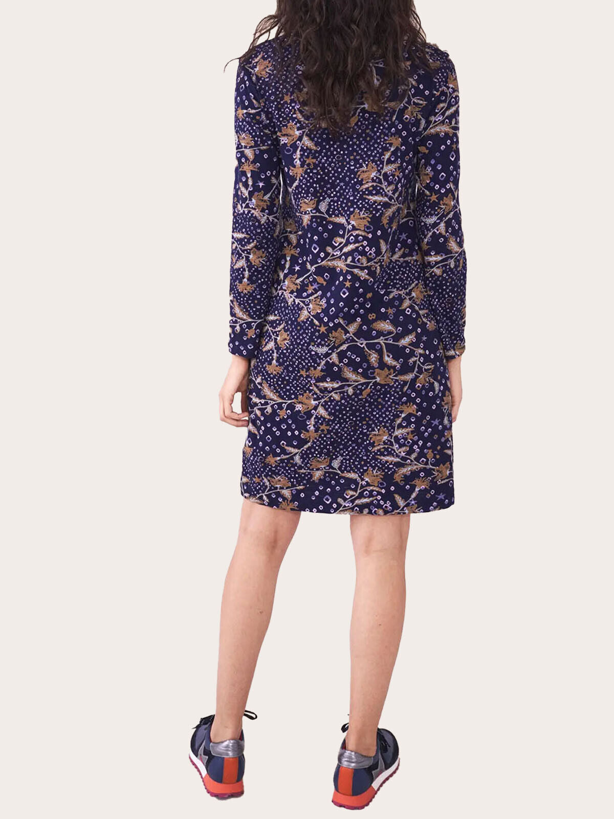 EX White Stuff Navy V Neck Bea Fairtrade Dress 10, 12, 14, 16, 18, 20, 22 RRP£59