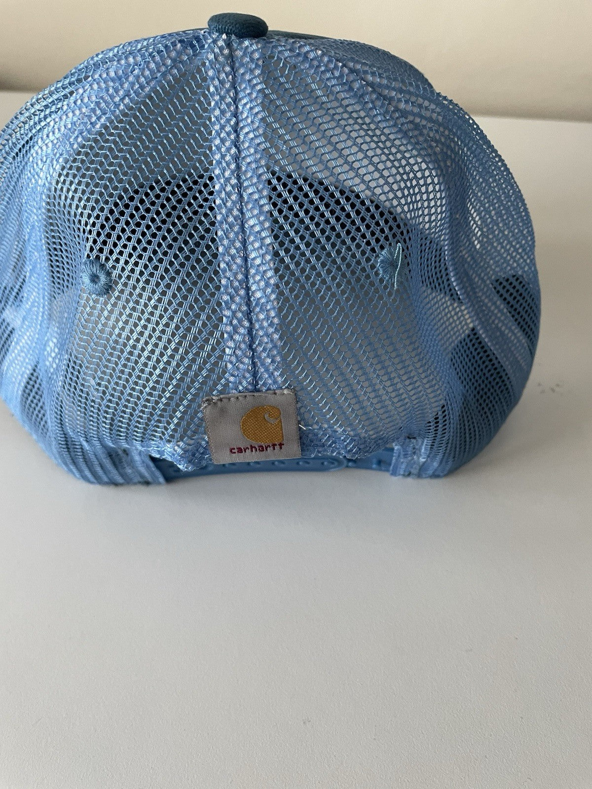 Carhartt Blue Force Canvas Mesh Back Graphic Logo Workwear Cap2