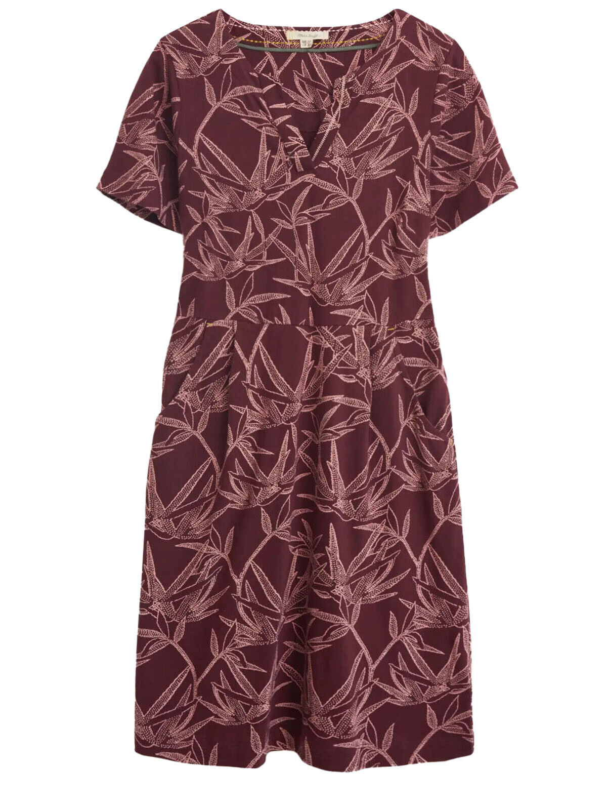 EX White Stuff Ruby Dress Brown in Sizes 8, 10, 12, 14, 16, 18, 20 RRP £55