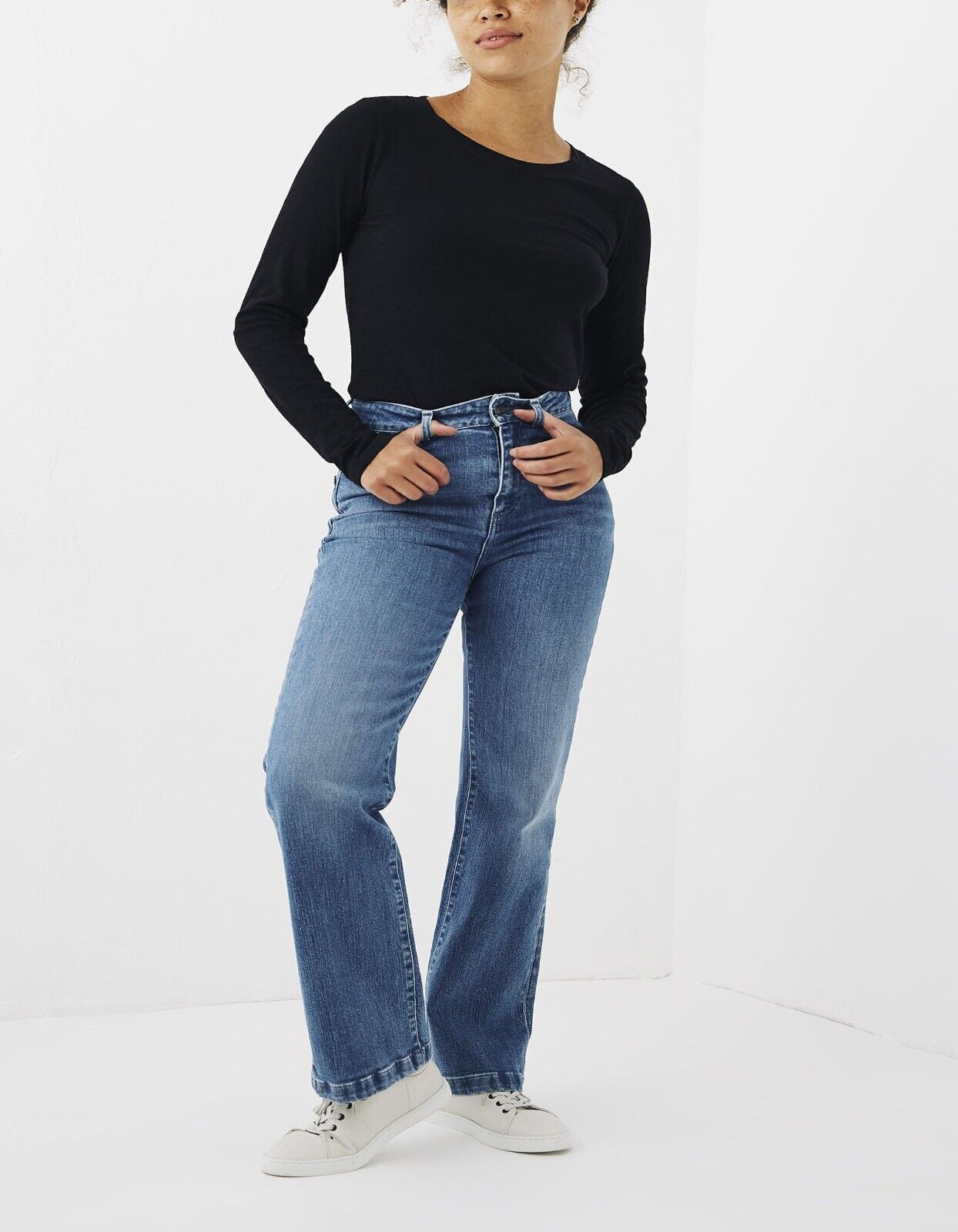 EX Fat Face Black Katie Organic Cotton T-Shirt Sizes 10 12 14 18 20 24 RRP £25