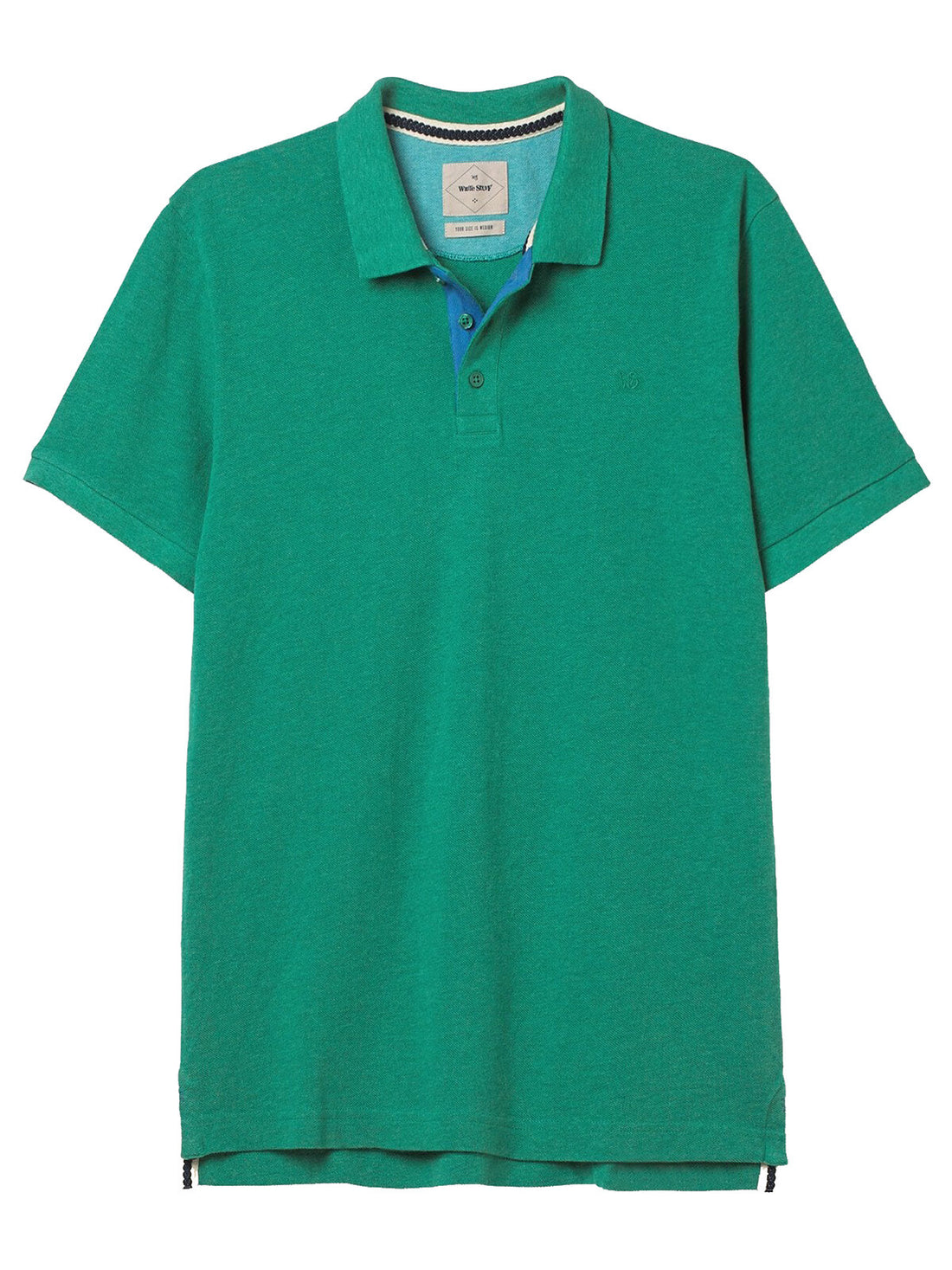 WHITE STUFF Sea Green Mens Pure Cotton Shoreside Fairtrade Polo in Size 3XL1
