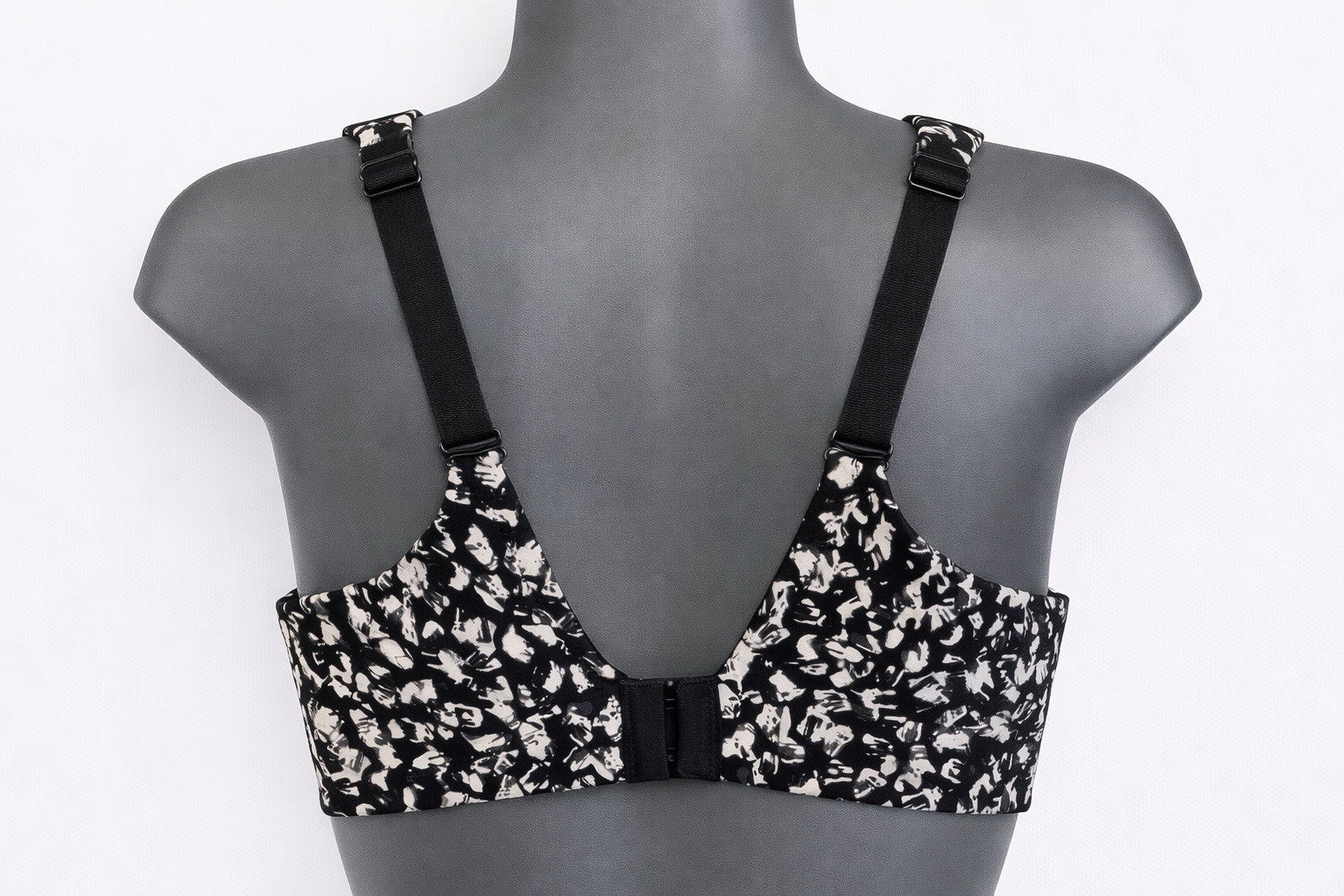 EX M*S Black/White Flexifit Underwired Minimiser Bra in Size 34C1
