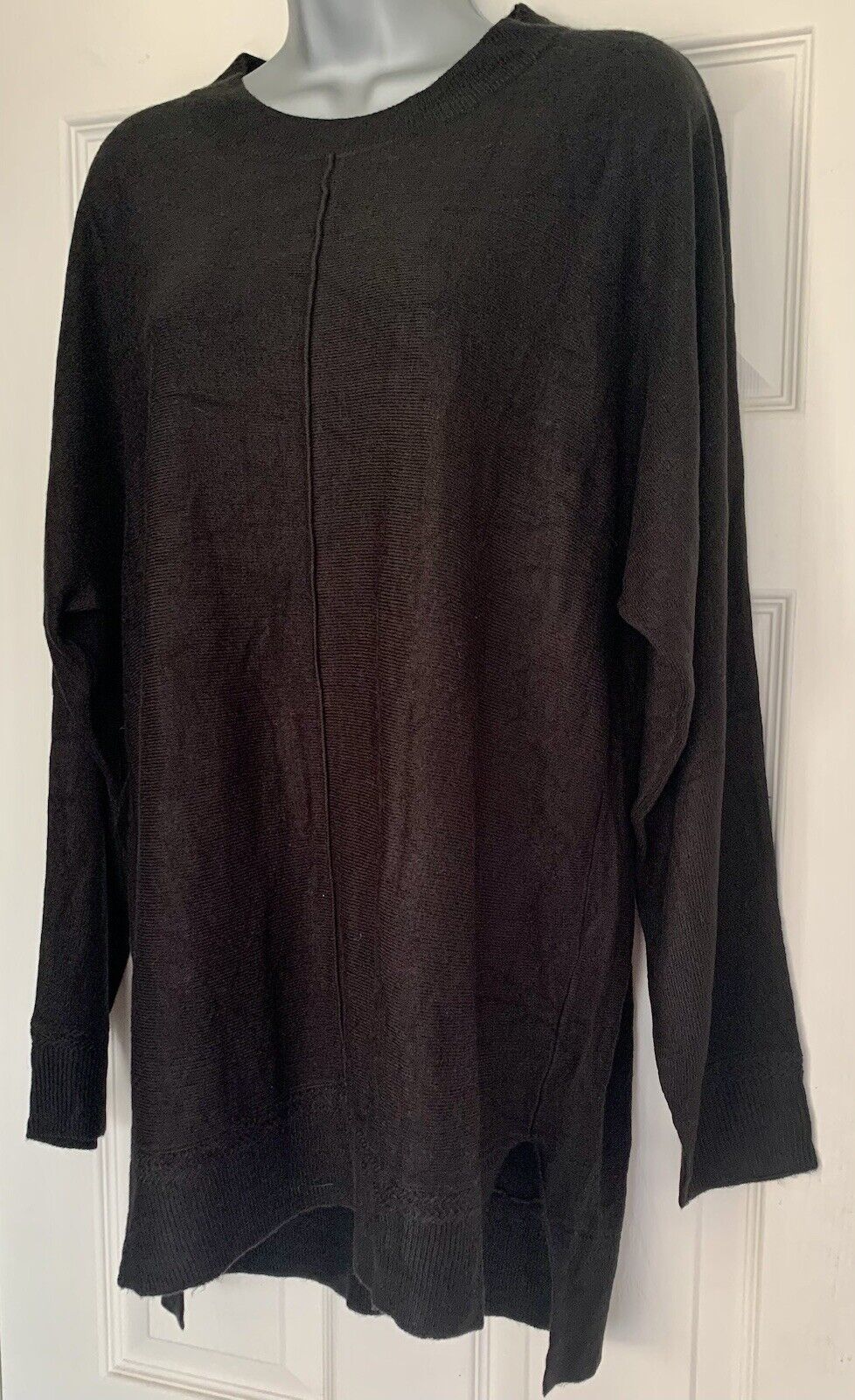Curve Black Front Seam Detail Knitted Jumper Sizes 14/16 18/20 22/24 26/28 30/32