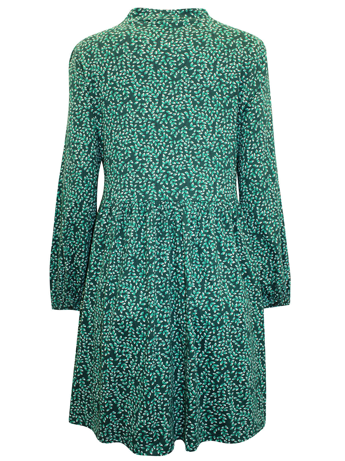 EX Seasalt Green Selven Jersey Dress Leaf Sprig Dark Fern 12 14 16 18 22 26/28