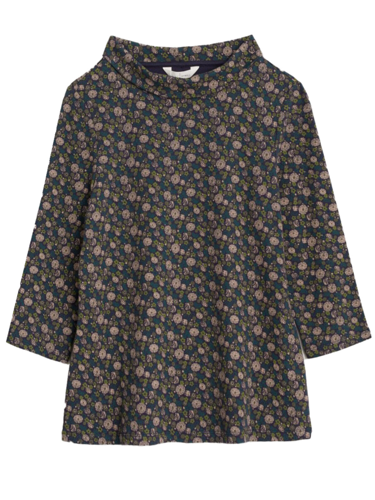 EX SEASALT Navy Ditsy Dark Night Sunstream Top Sizes 10, 12, 14, 20 RRP £45