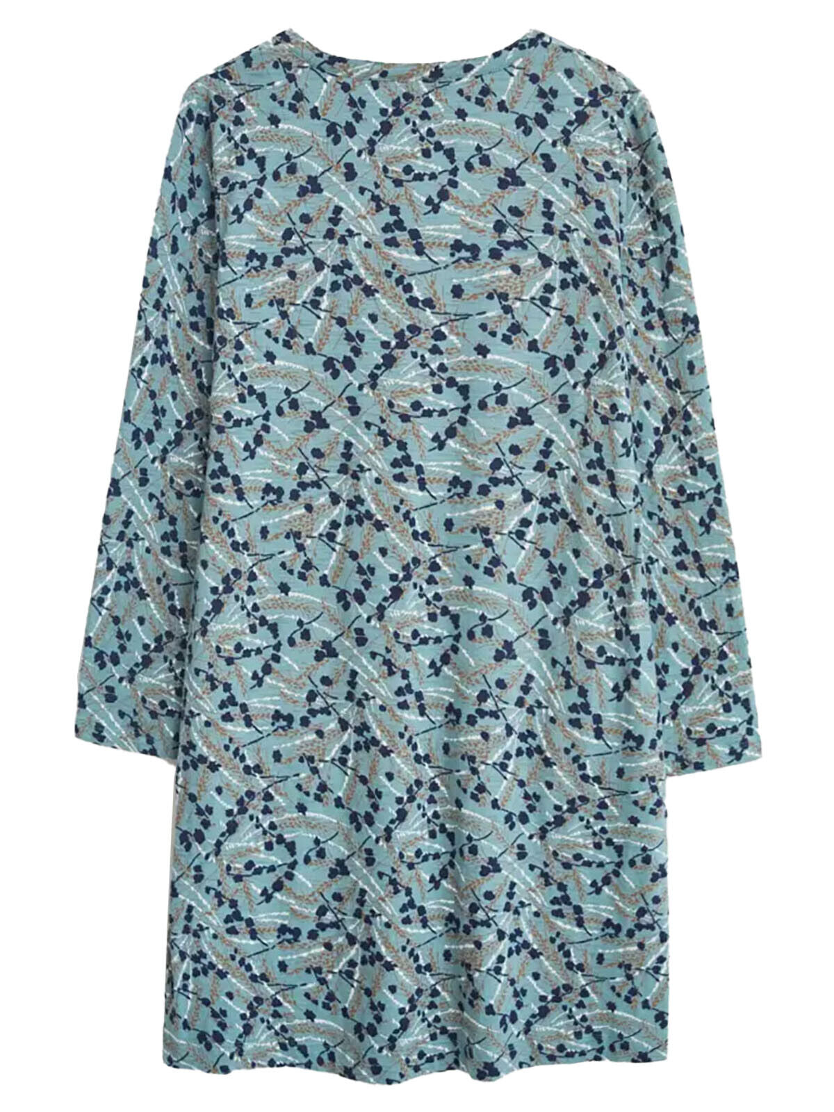 EX White Stuff Teal V Neck Bea Fairtrade Dress Sizes 10, 12, 14, 16, 22 RRP £59