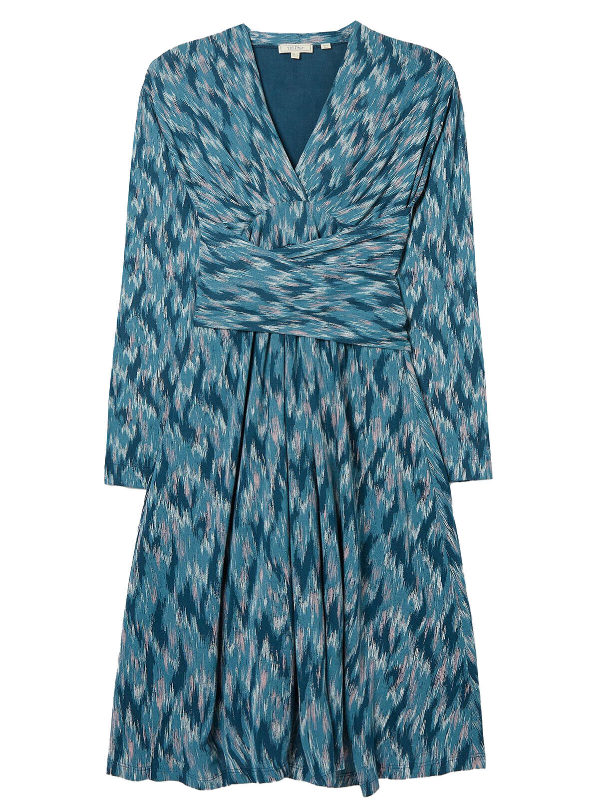 EX Fat Face Teal Delphine Ikat Jersey Dress Sizes 10R, 10L, 14L, 16R, 16L RRP£50
