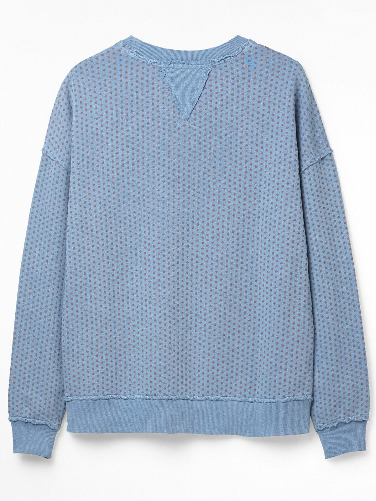 EX WHITE STUFF Mid Blue Pure Cotton Peaches & Cream Sweat Sizes 10-20 RRP £45