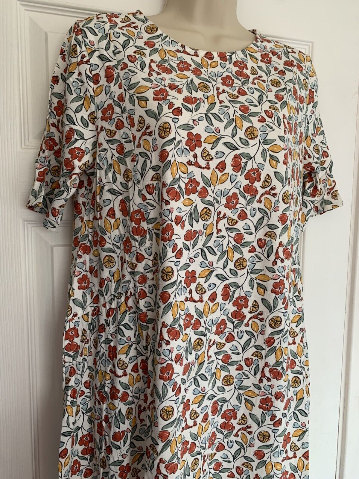 EX Seasalt Ivory Saffron Rise Short Sleeve Tunic 10 12 14 18 20 22 24 26/28