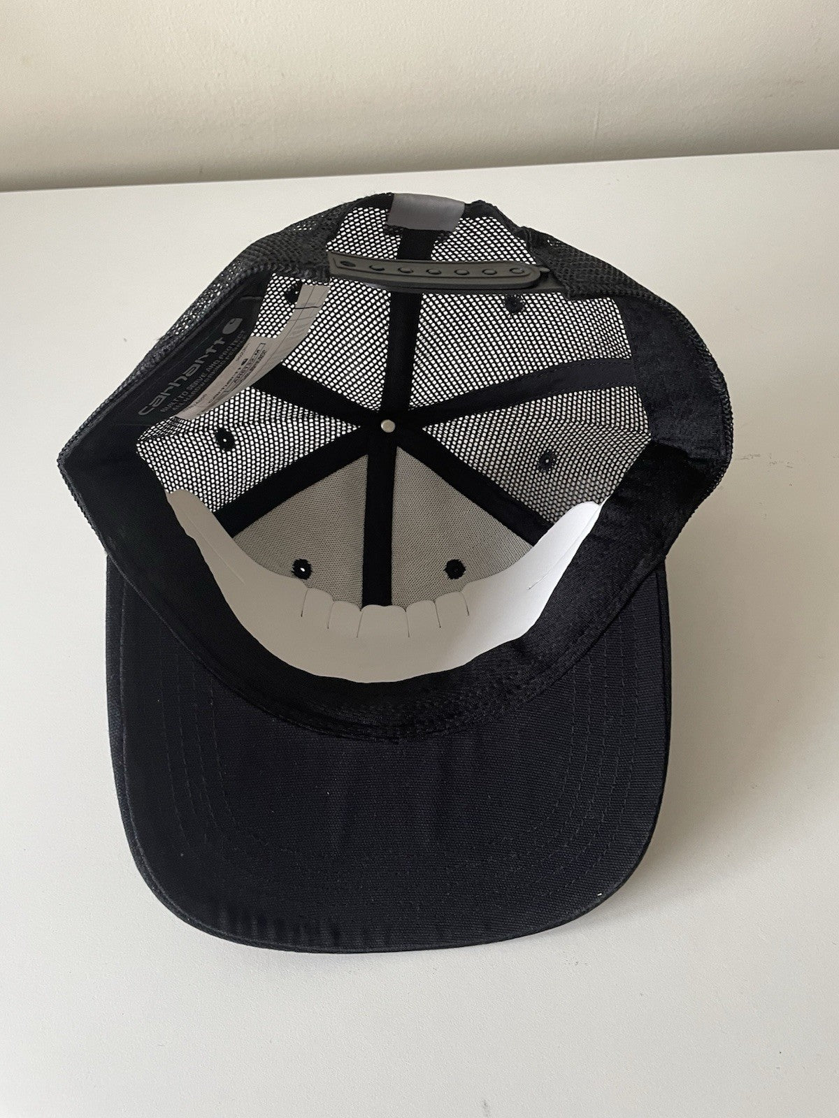 Carhartt Black Force Canvas Mesh Back Graphic Logo Workwear Cap3