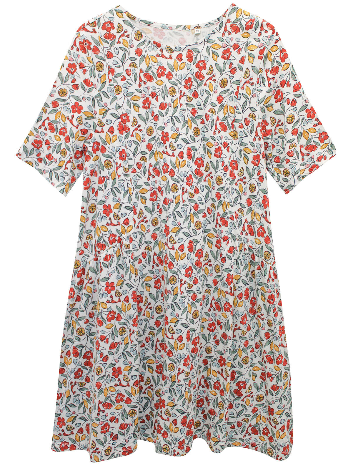 EX Seasalt Ivory Saffron Rise Short Sleeve Tunic 10 12 14 18 20 22 24 26/28
