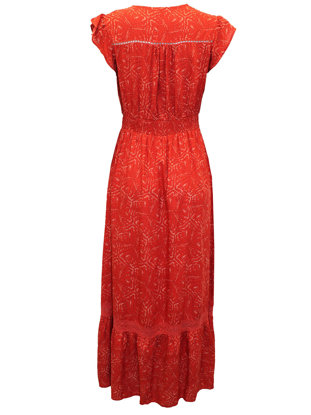 EX Joe Brown Red Printed Lace Maxi Dress 12 14 16 18 20 22 24 26 28 30 32 RRP£65