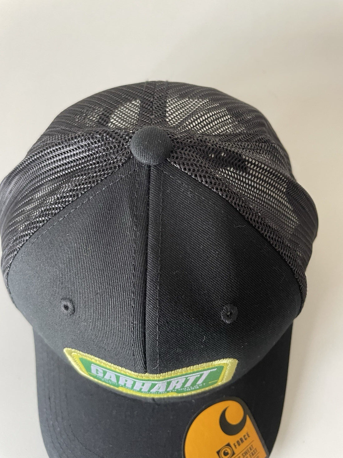 Carhartt Black Canvas Mesh Back Outlast Patch Snapback Cap1