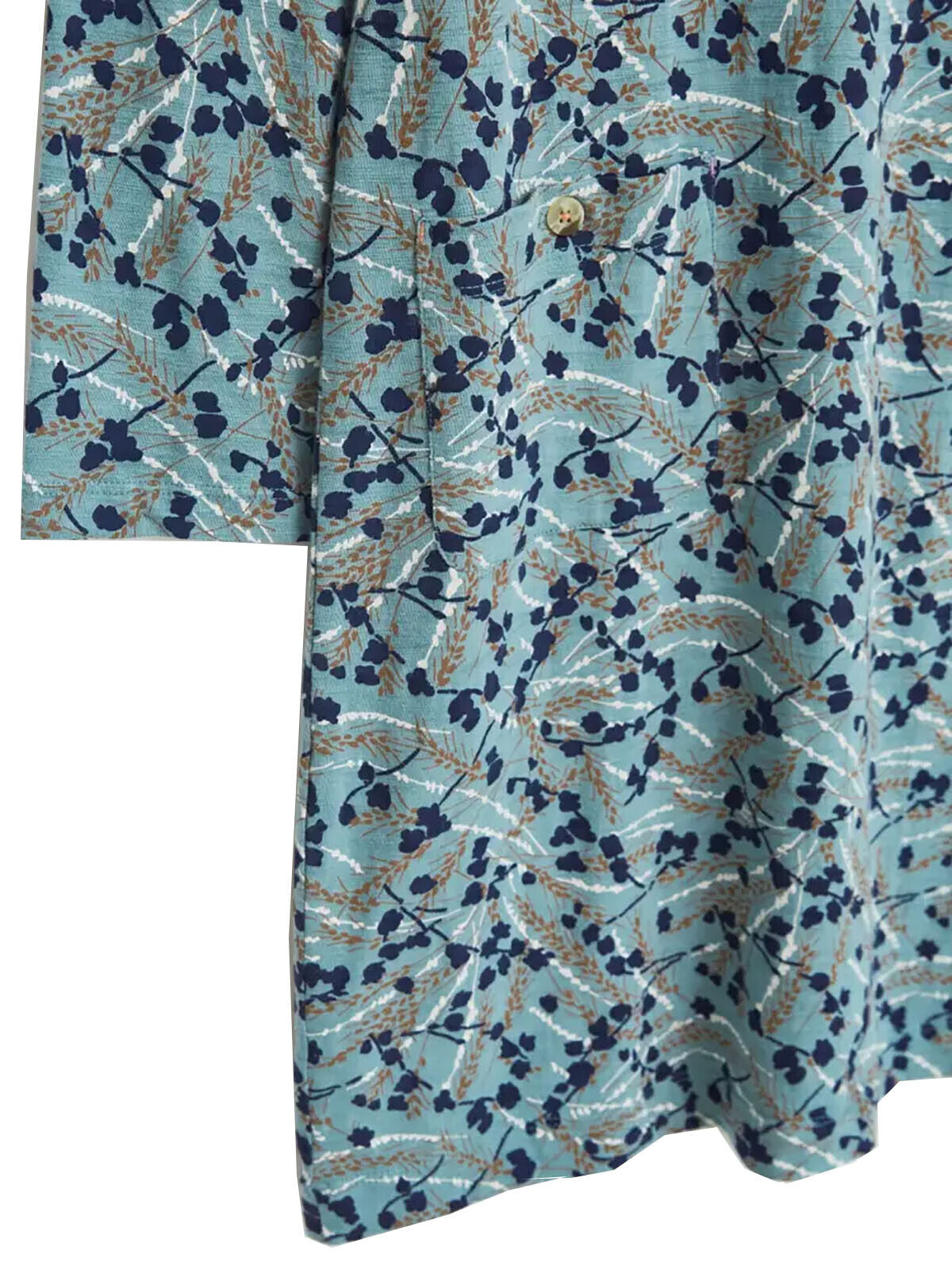 EX White Stuff Teal V Neck Bea Fairtrade Dress Sizes 10, 12, 14, 16, 22 RRP £59