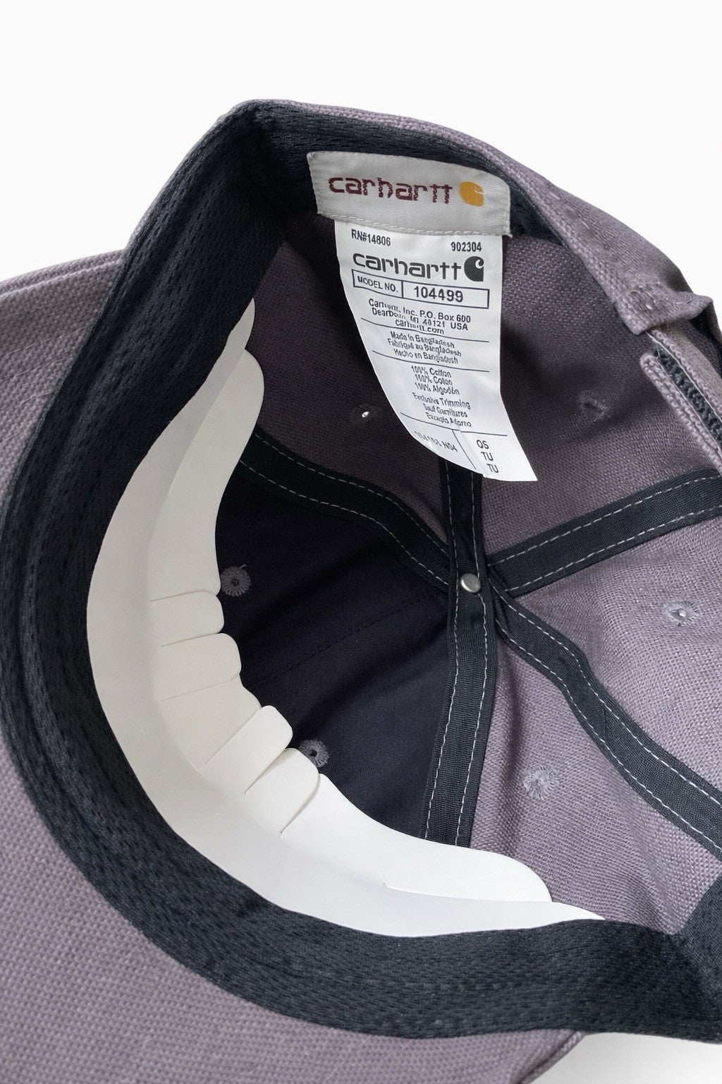 Carhartt Charcoal Grey Cotton Cap Odessa Graphic3