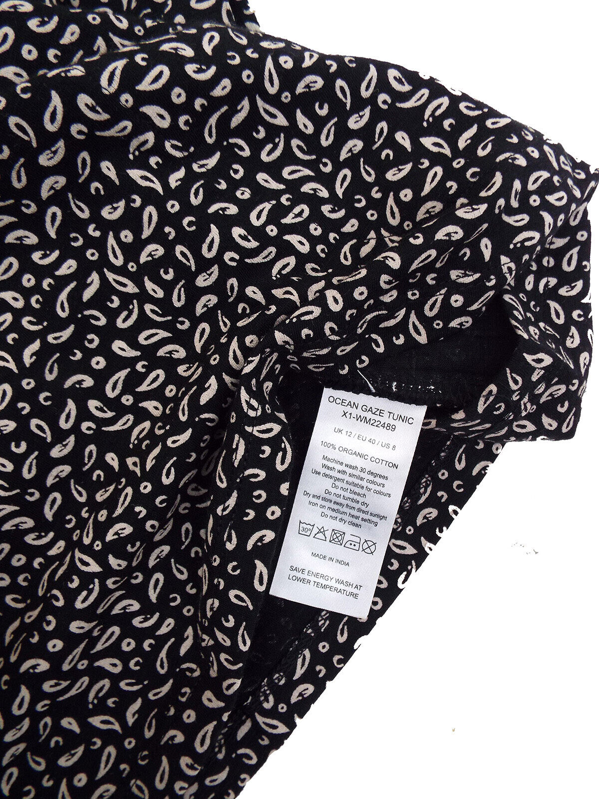 EX SEASALT Black Copper Marks Ocean Gaze Tunic Sizes 10, 12, 14 RRP £45