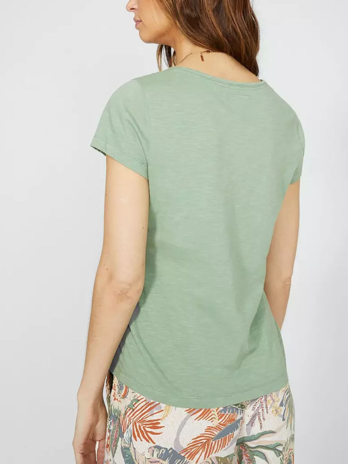 Mantaray Sage Pure Cotton Pocket T-Shirt in Sizes 10, 16, 20