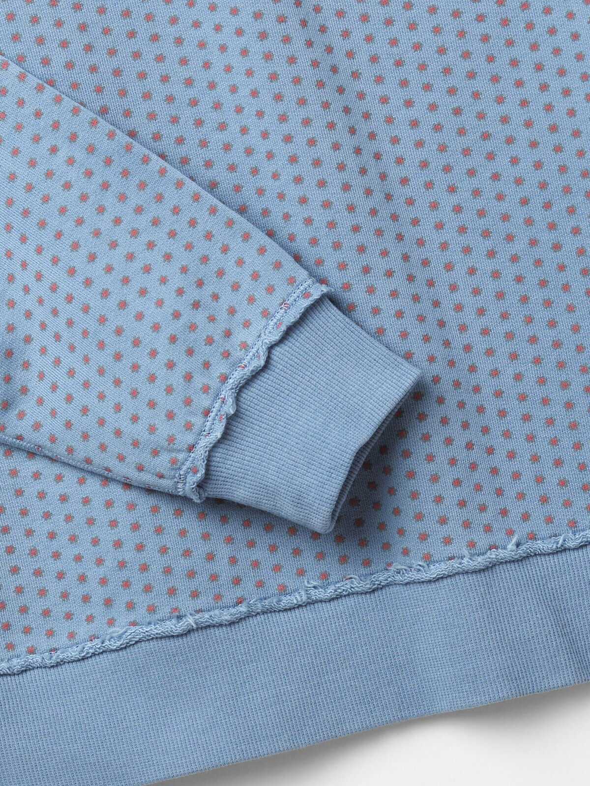 EX WHITE STUFF Mid Blue Pure Cotton Peaches & Cream Sweat Sizes 10-20 RRP £45