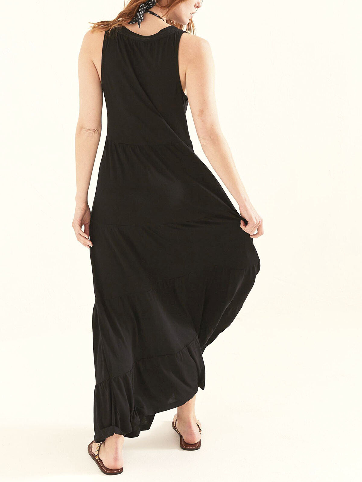 EX Fat Face Black Suri Jersey Maxi Dress in Sizes 10, 12, 14, 16 RRP £49.50