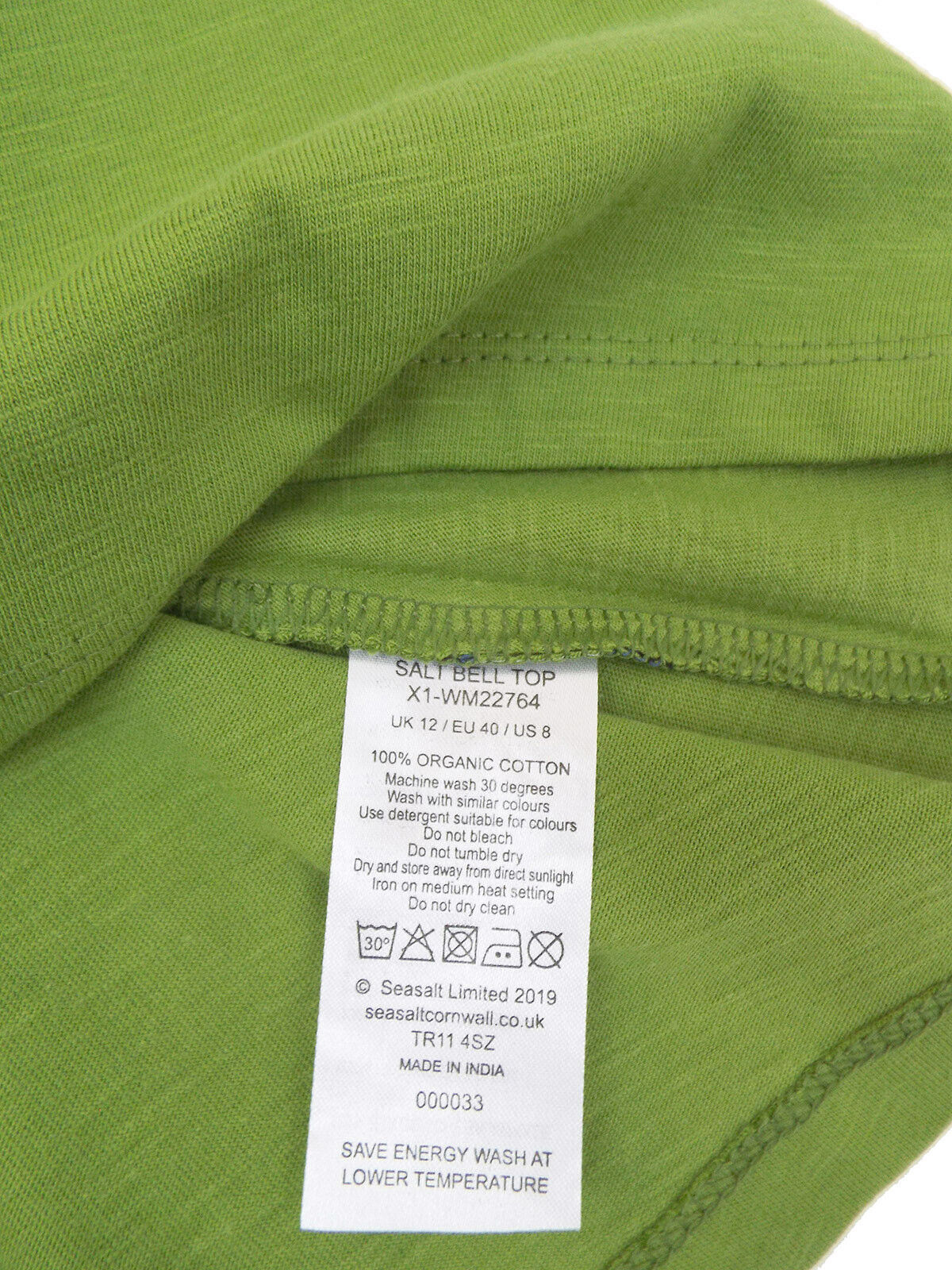 EX SEASALT Sea Kelp Organic Cotton A-Line Salt Bell Top Sizes 10, 12, 16