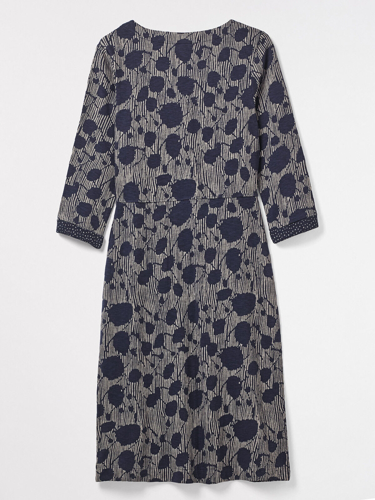EX WHITE STUFF Navy Printed Polly Pocket Dress in Sizes 8 or 10 RRP £55