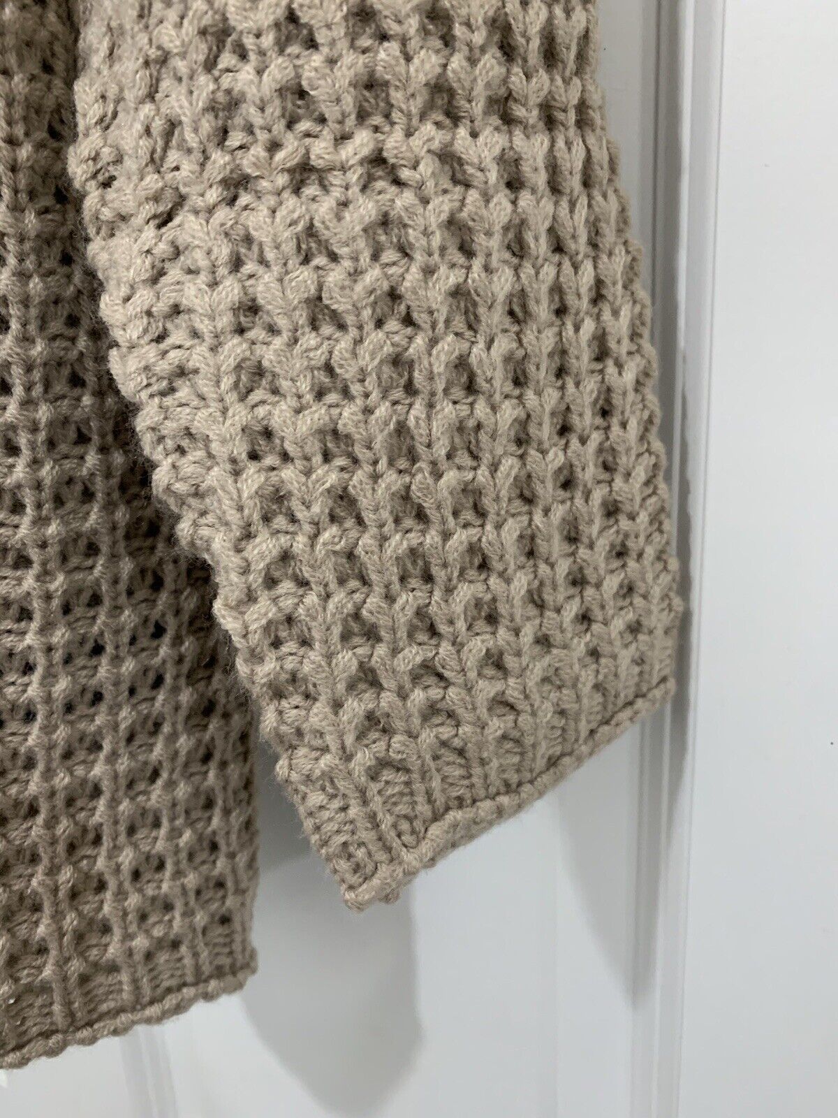 Curve Beige Plush Cable Knit Jumper in Sizes 14/16, 18/20, 22/24, 26/28