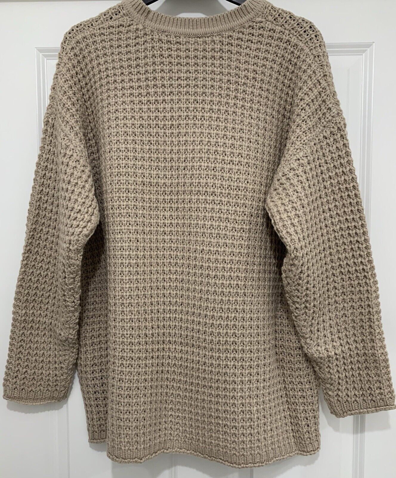 Curve Beige Plush Cable Knit Jumper in Sizes 14/16, 18/20, 22/24, 26/28