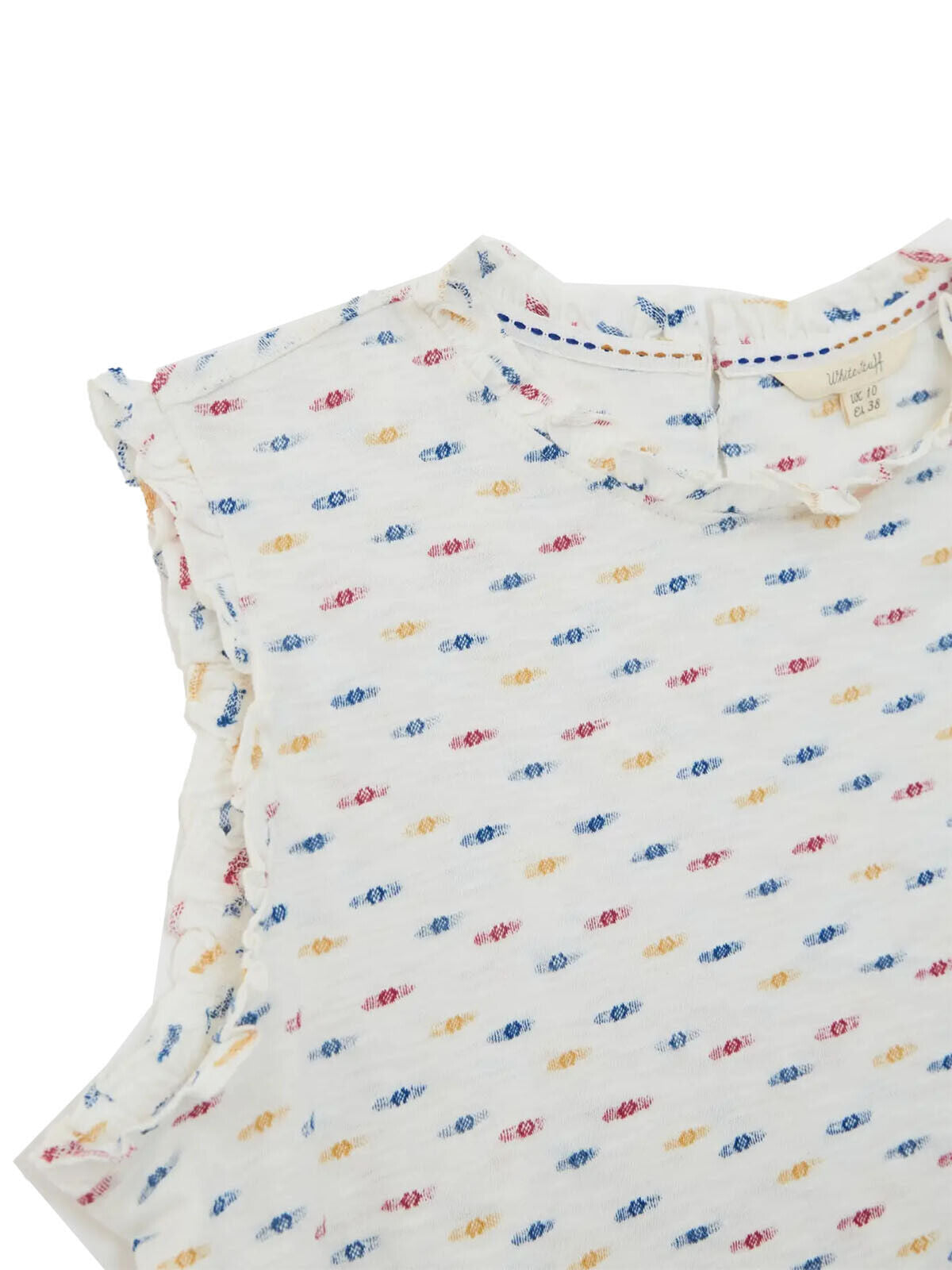EX WHITE STUFF White Effie Jersey Vest in Sizes 10, 14, 16, 18 RRP £25