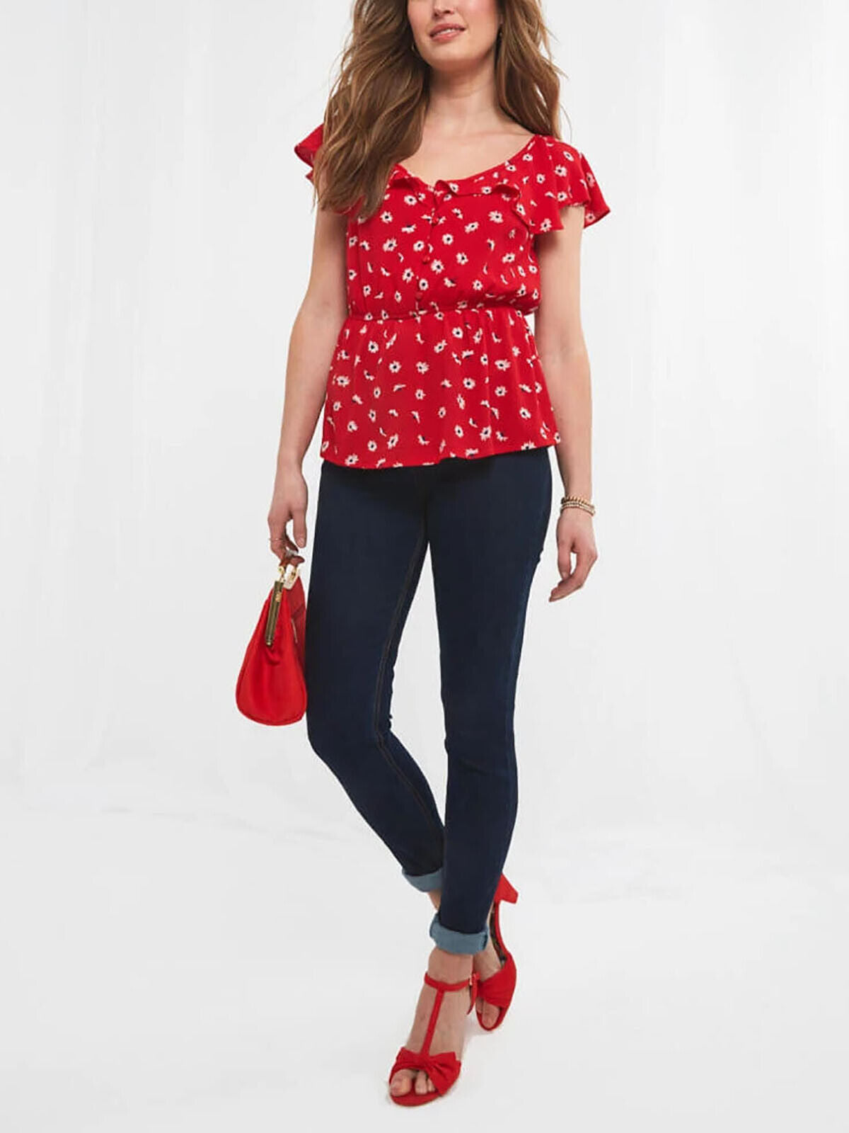 Joe Browns Red Fun And Flirty Top in Sizes 12, 14, 16, 18 RRP £35