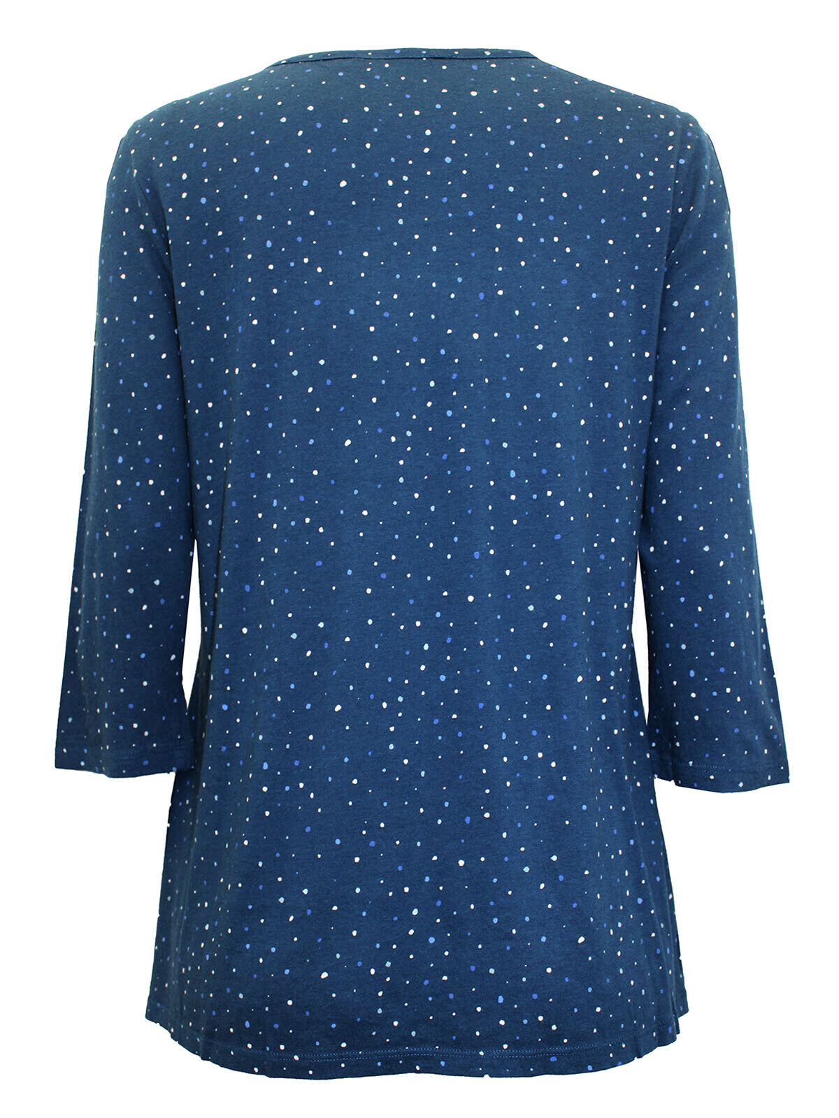 EX Seasalt Navy Teal Tranquillity Paint Speckle Spot Raincloud Top Sizes 10-24
