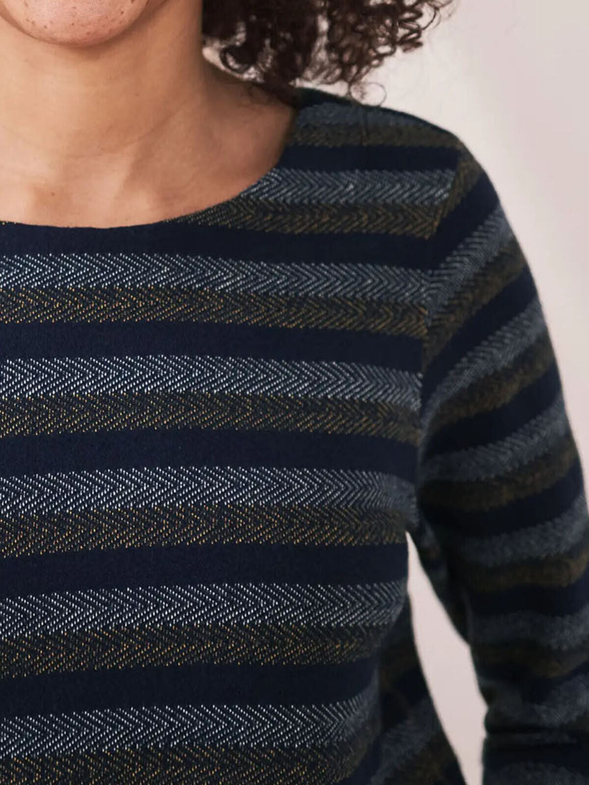 EX White Stuff Navy Sasha Stripe Shift Dress in Sizes 10, 12, 14, 16, 18 RRP £65