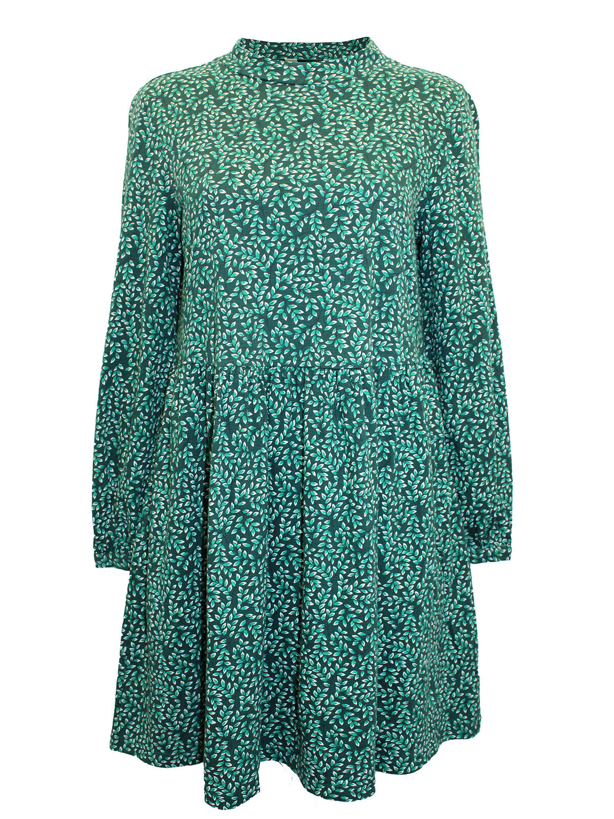 EX Seasalt Green Selven Jersey Dress Leaf Sprig Dark Fern 12 14 16 18 22 26/28