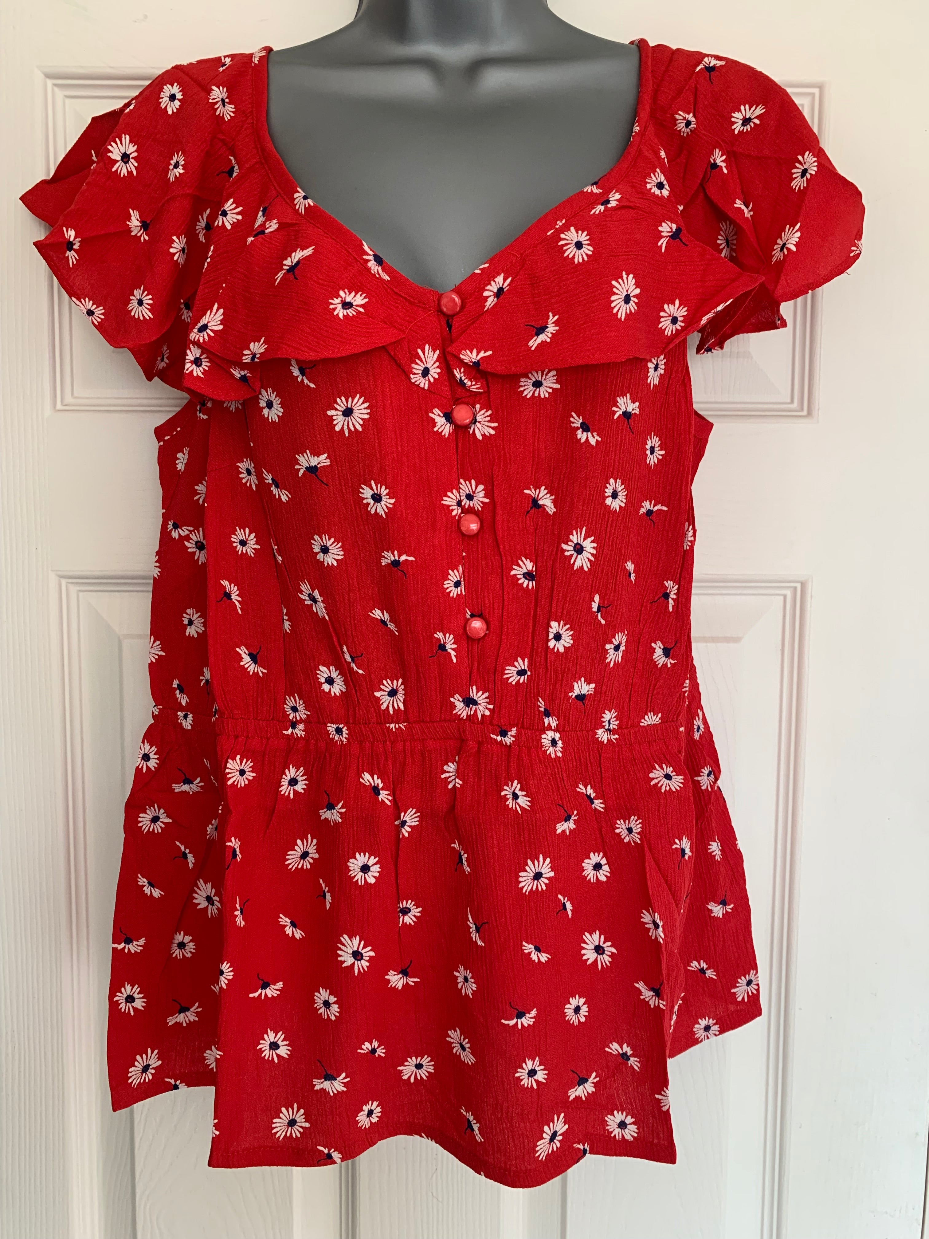 Joe Browns Red Fun And Flirty Top in Sizes 12, 14, 16, 18 RRP £35