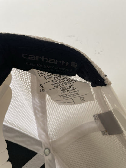 Carhartt Navy/White/Orange Canvas Mesh Back Outlast Patch Snapback Cap4