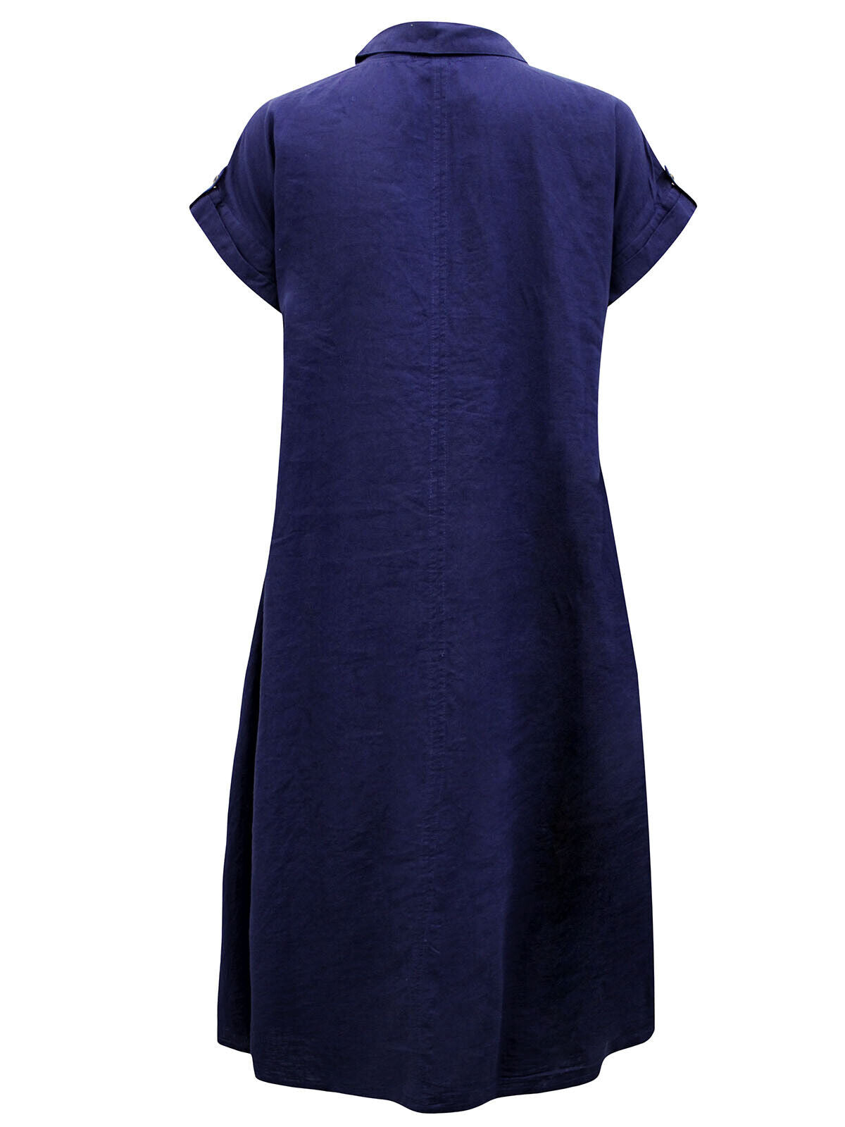 EX Fat Face Indigo Sylvie Linen Blend Shirt Dress in Size 12 NO BELT