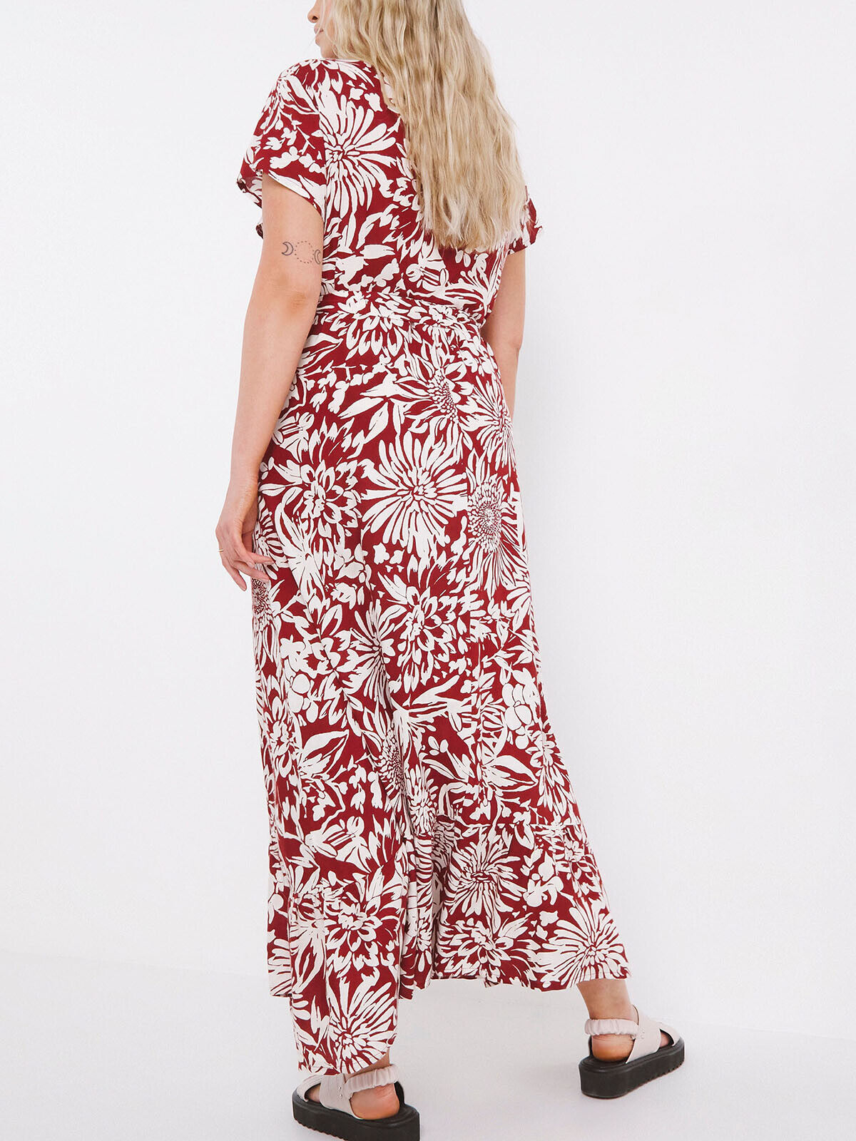 Joe Browns Red Printed Wrap Maxi Dress Sizes 16, 18, 20, 22, 26, 28 RRP £60