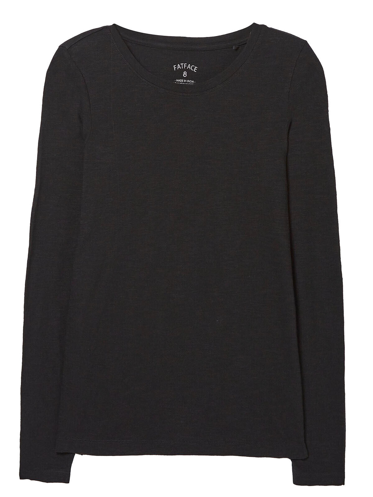 EX Fat Face Black Katie Organic Cotton T-Shirt Sizes 10 12 14 18 20 24 RRP £25