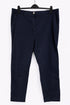 EX M*S Navy Pure Cotton Tapered Ankle Grazer Chinos Size 20R0