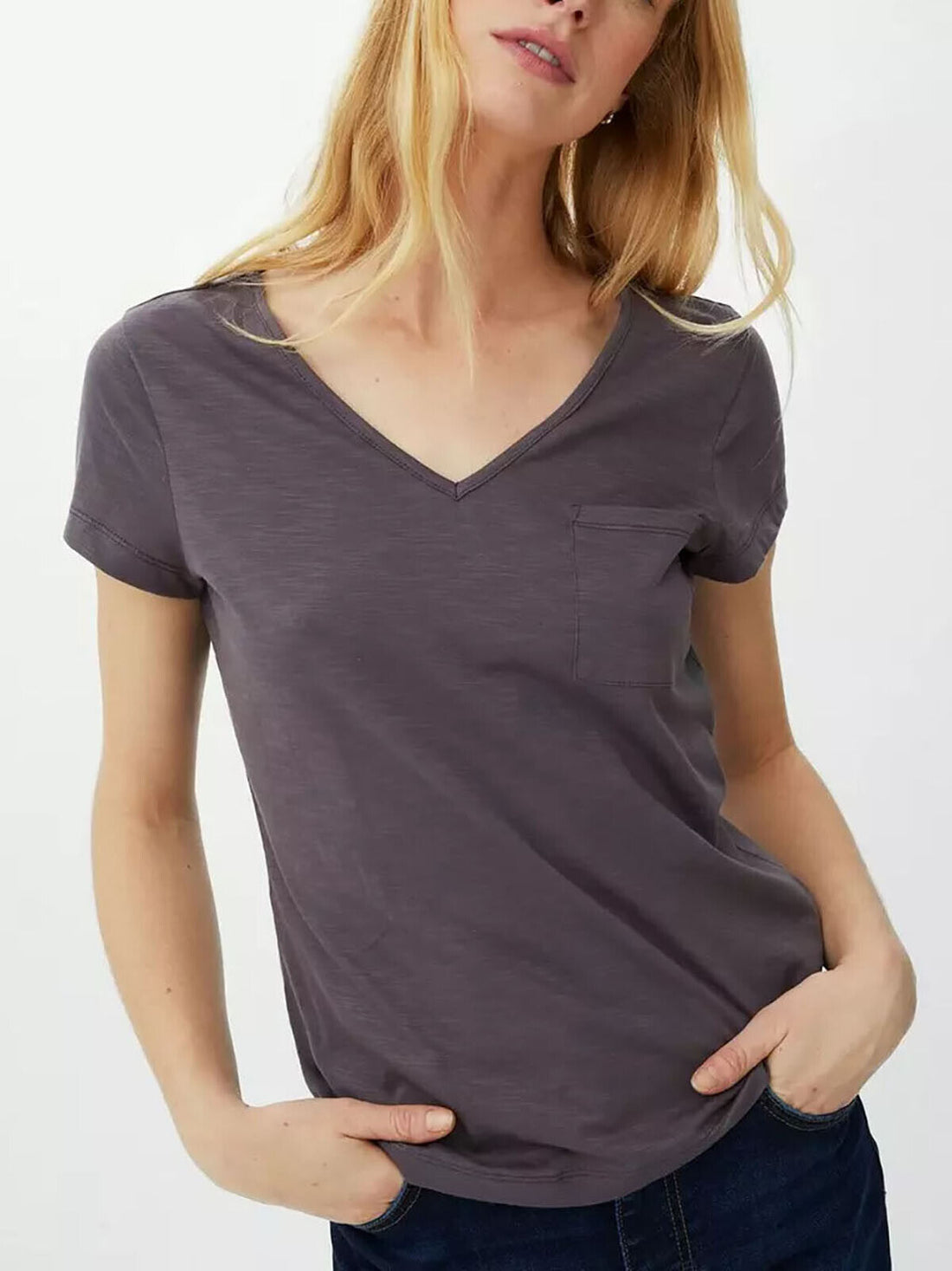 Mantaray Charcoal Pure Cotton Pocket T-Shirt in Sizes 14 or 16