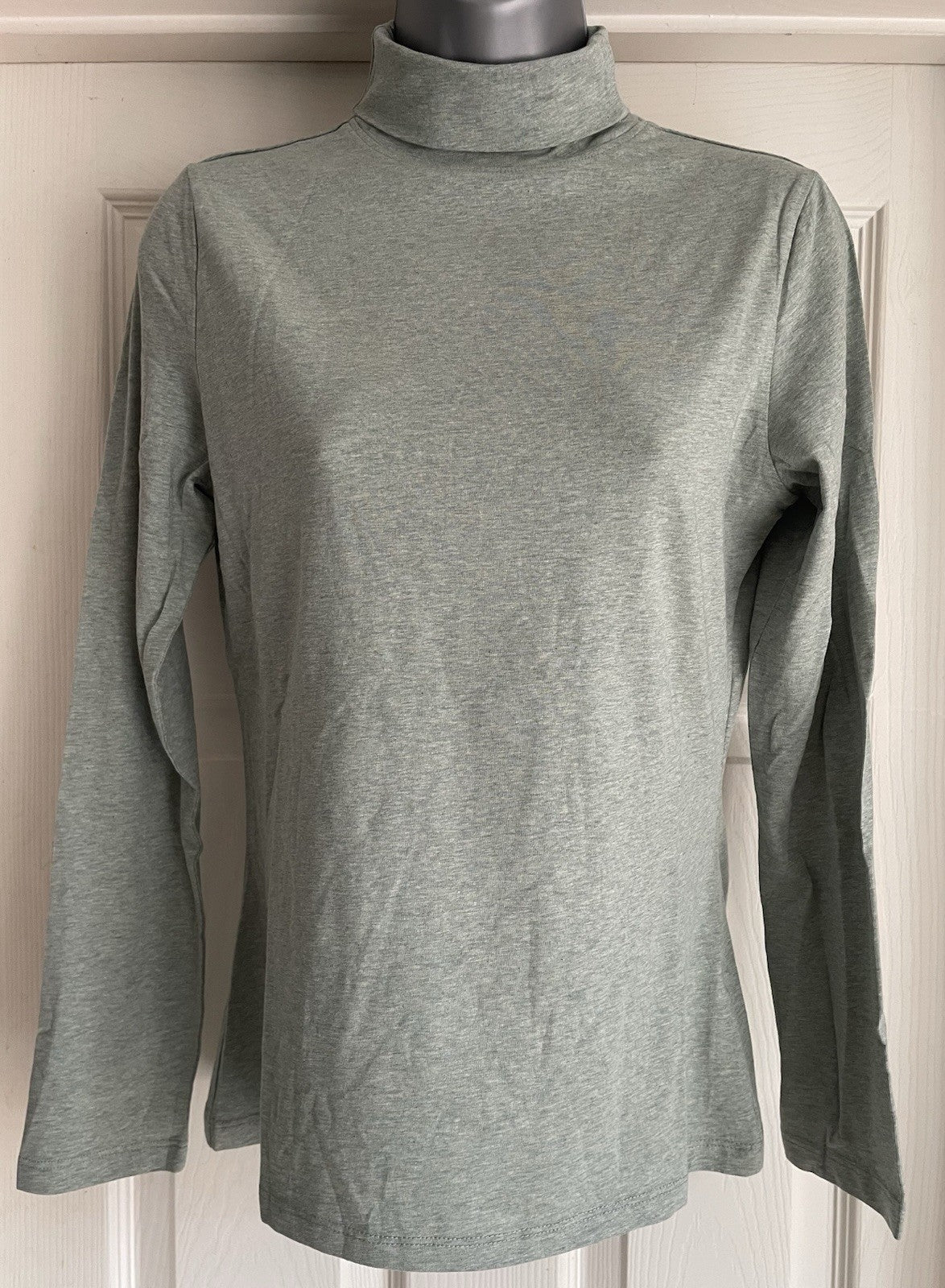 EX Seasalt Pale Green Landing Top Roll Neck Long Sleeve Size 120
