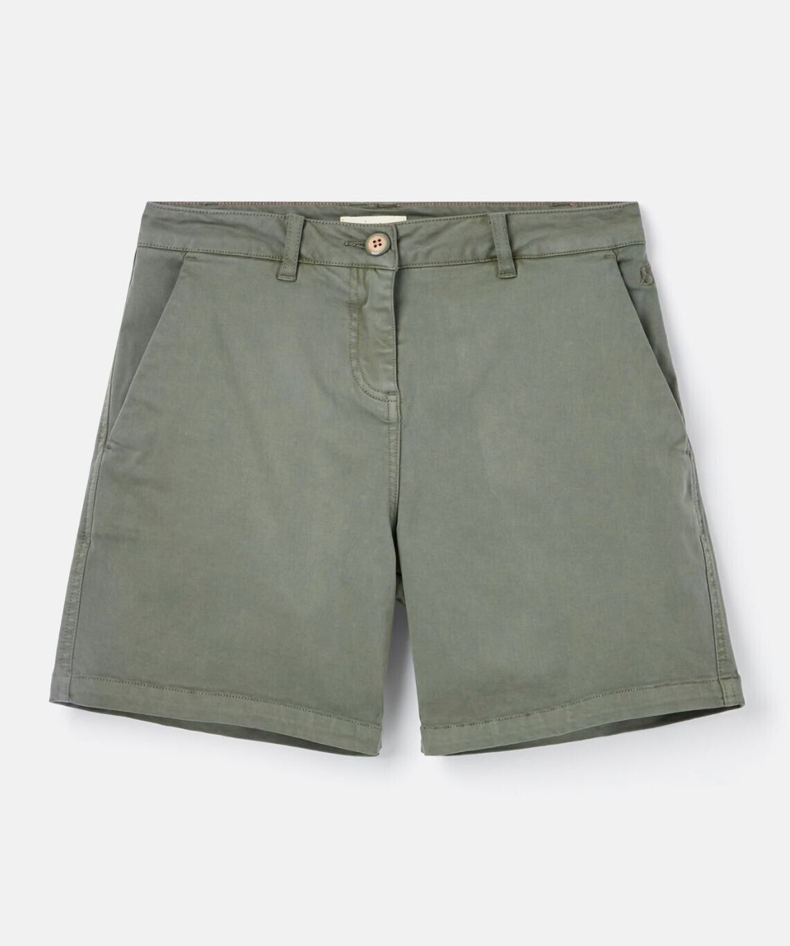 EX Joules Cruise Mid Thigh Length Chino Shorts in Seaweed Green 6-18 RRP £39.95