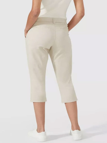 EX Principles Stone Cropped Chino Trousers Sizes 20 or 22