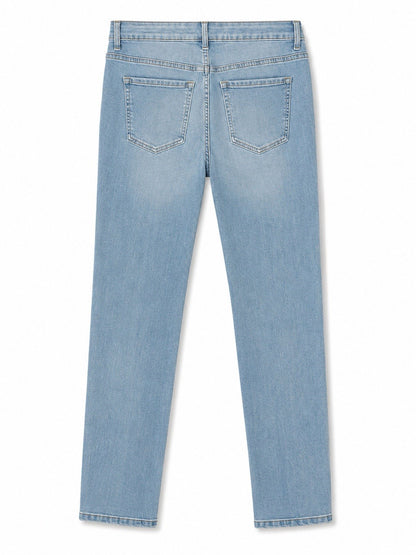 EX M*S The Lily Slim Light Blue Denim Jeans Size 14 X Short1