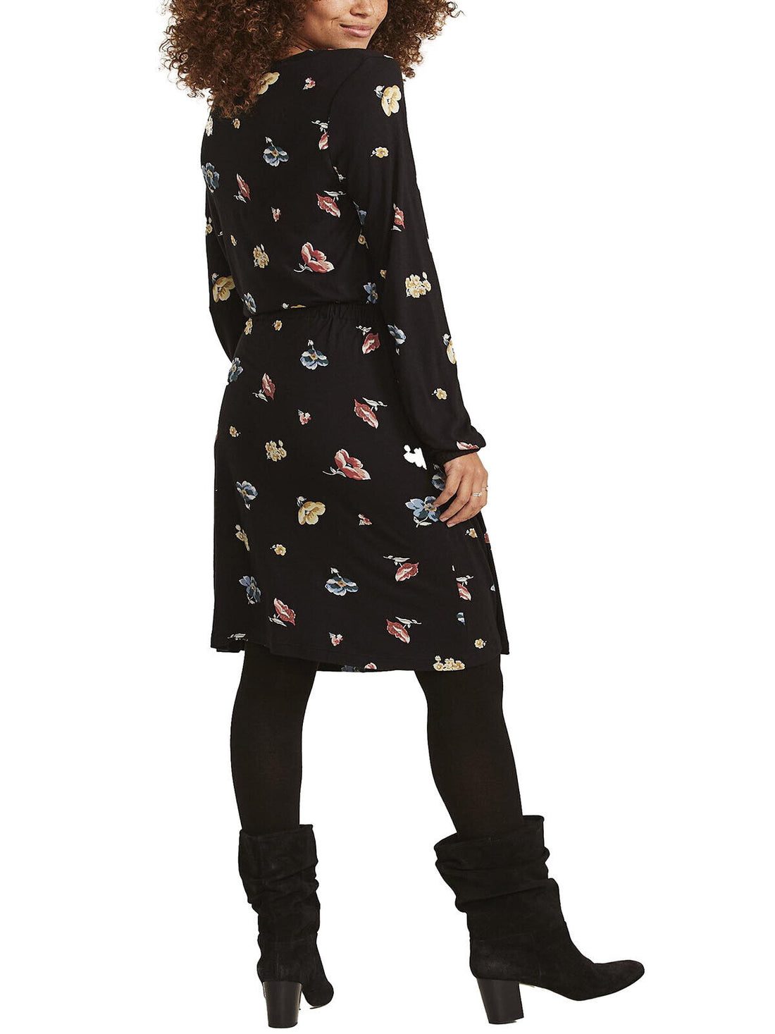 EX Fat Face Black Teri Floral Dress in Sizes 8 or 12 RRP £46