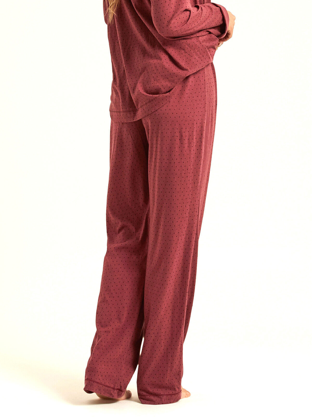 EX Fat Face Berry Mini Hearts Classic Lounge Pants in Size 10 RRP 32.50